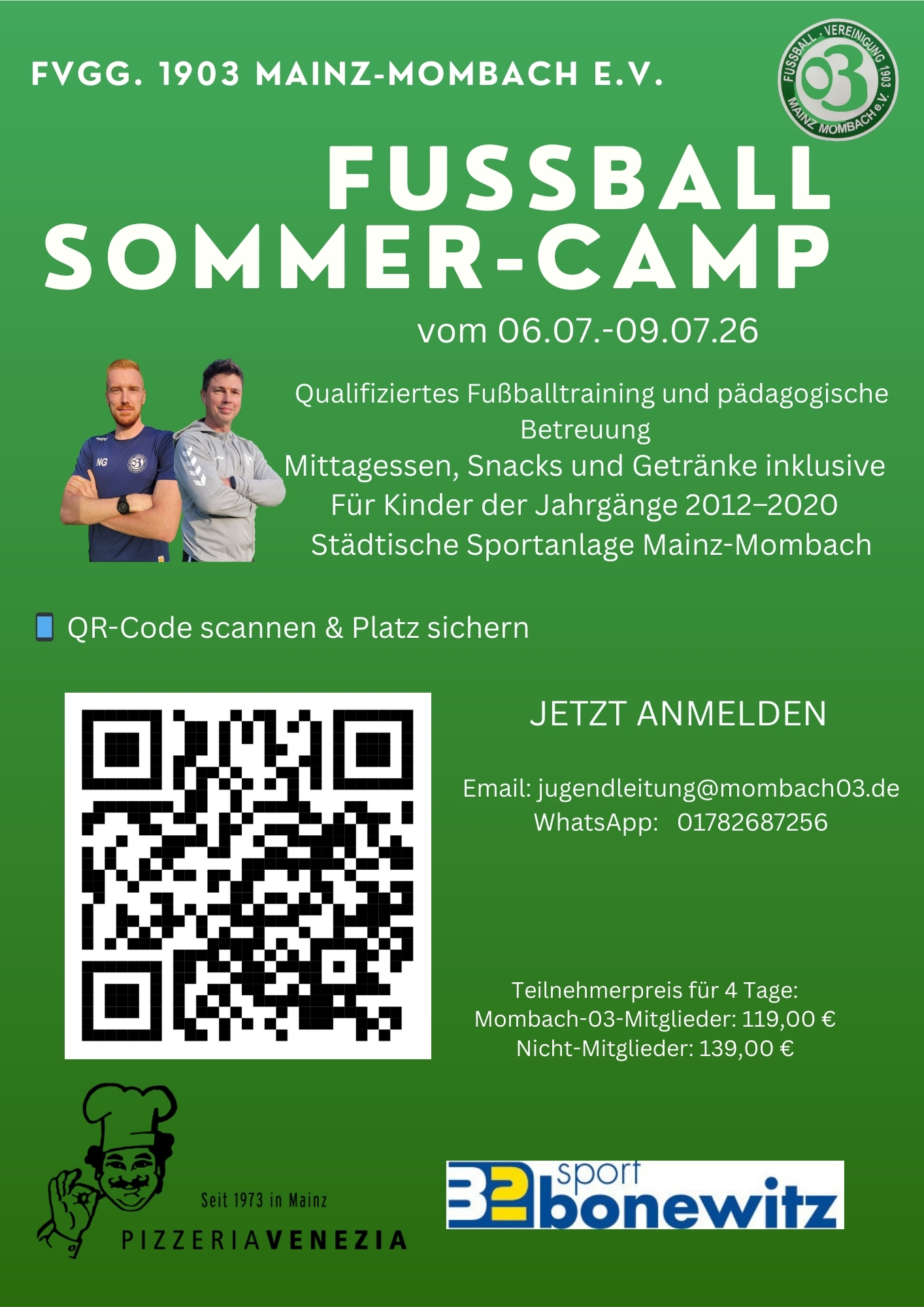 Sommercamp 2026 Flyer